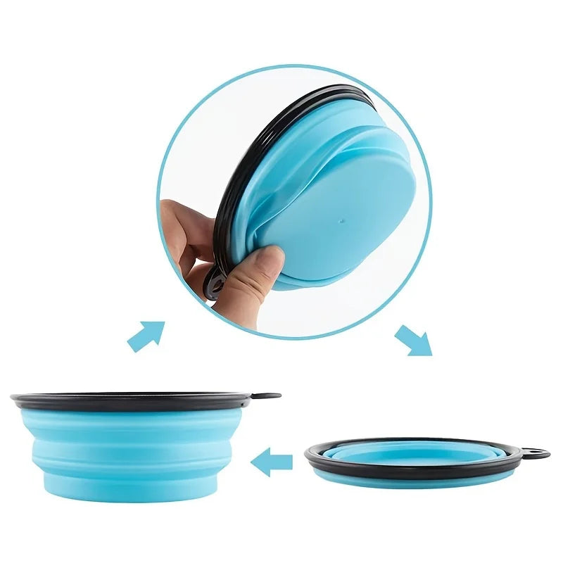 Collapsible Pet Travel Bowl — 350 ml