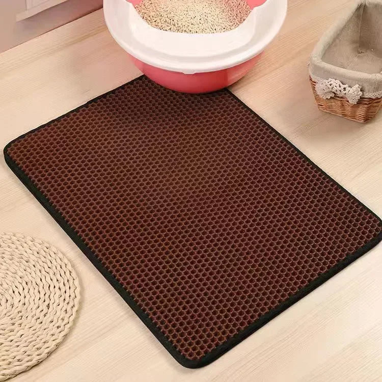 Double-Layer Cat Litter Mat