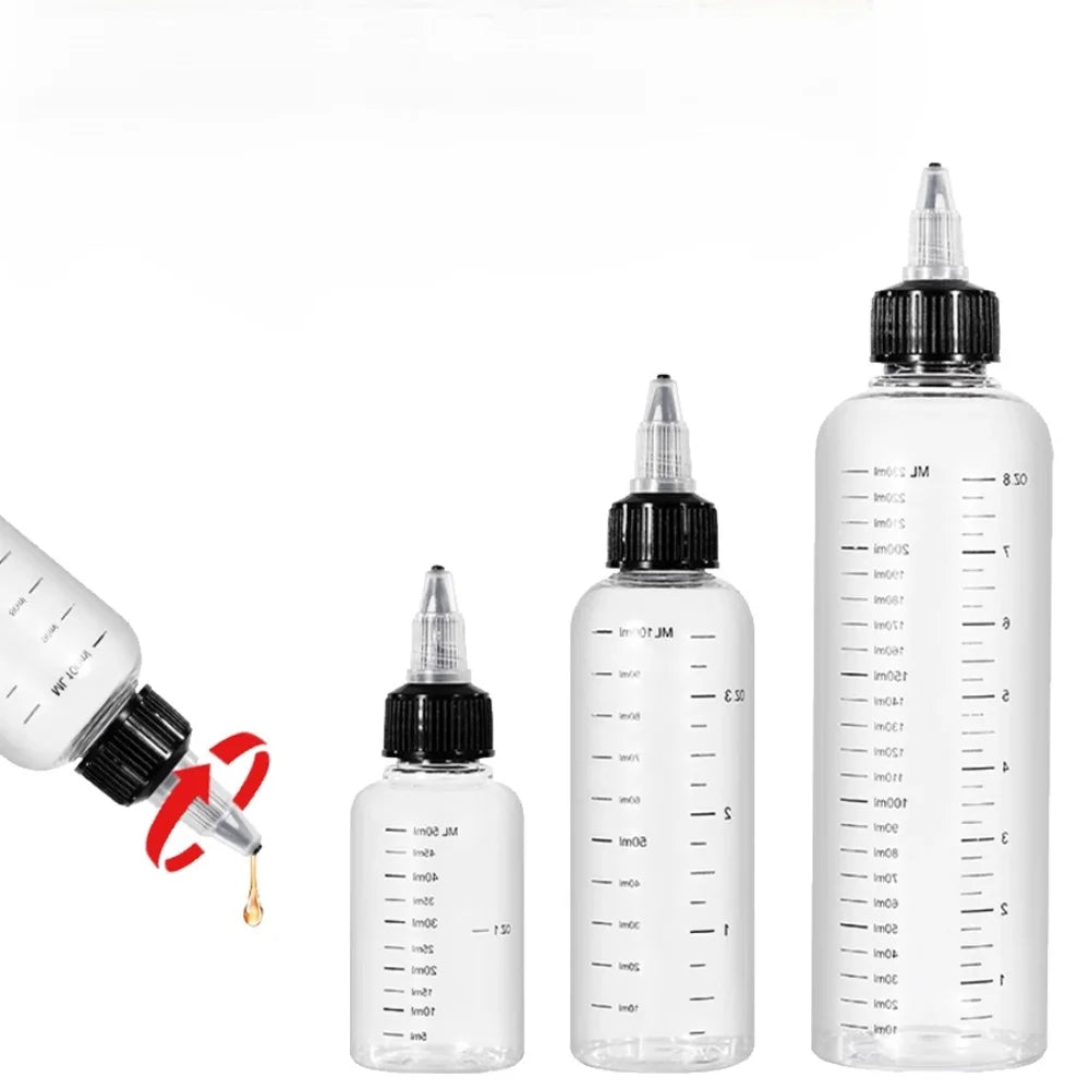 Clear Twist-Top Dispensing Bottles