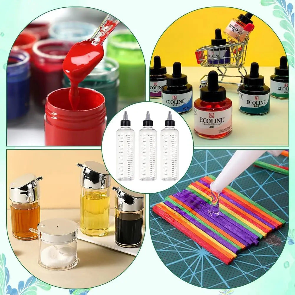 Clear Twist-Top Dispensing Bottles