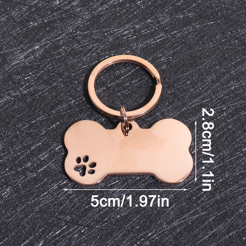 Personalized Bone-Shaped Dog ID Tag