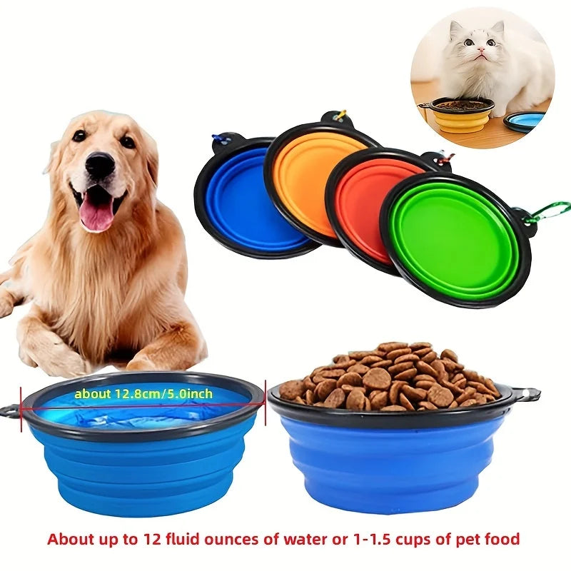 Collapsible Pet Travel Bowl — 350 ml