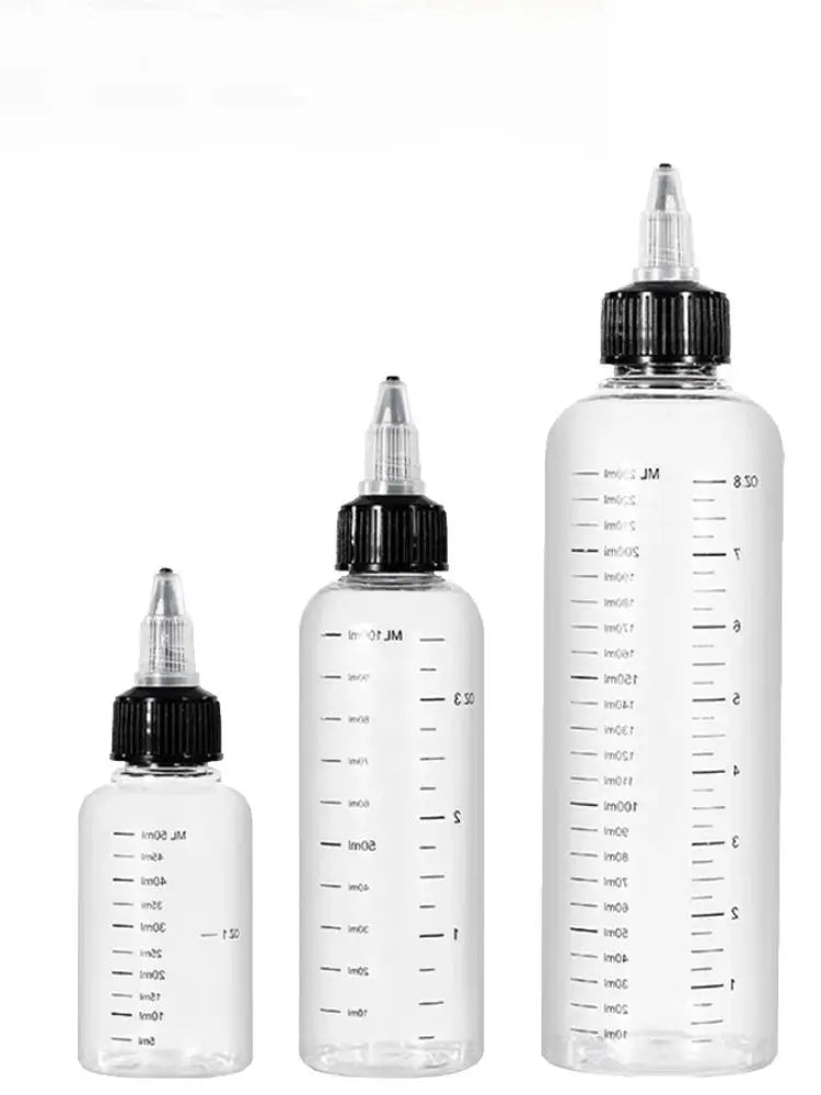 Clear Twist-Top Dispensing Bottles
