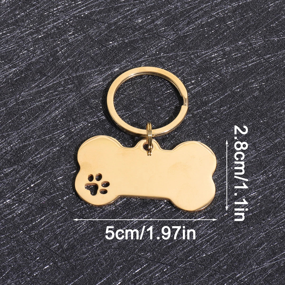 Personalized Bone-Shaped Dog ID Tag