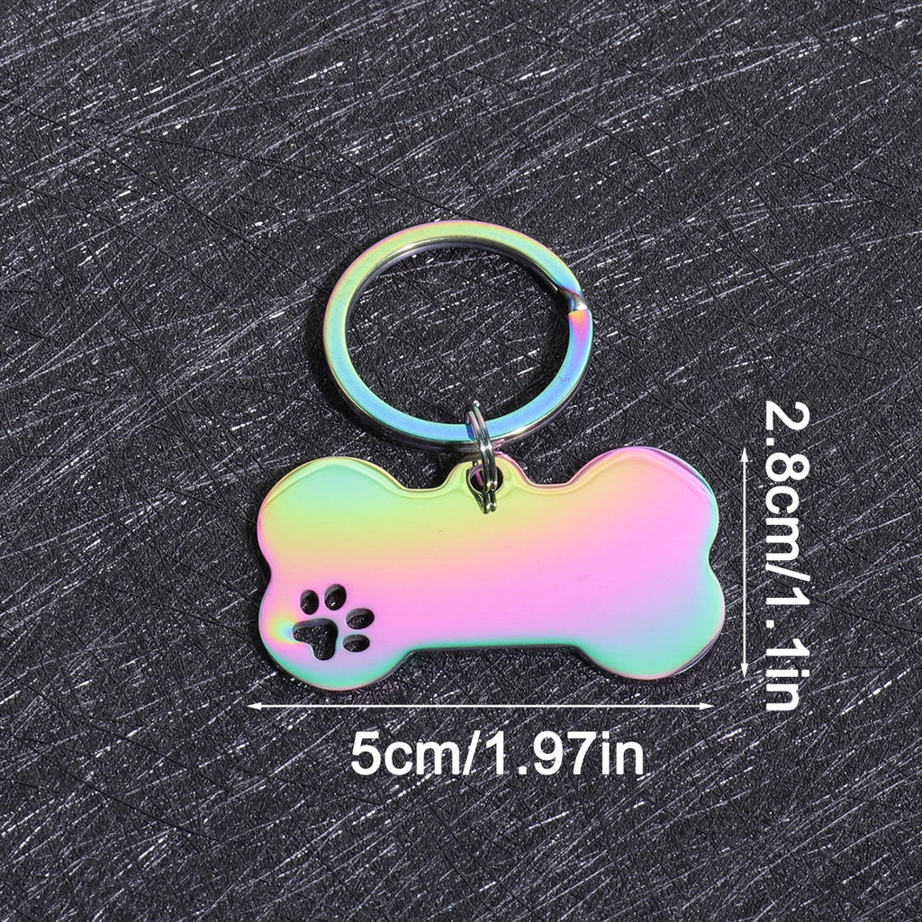 Personalized Bone-Shaped Dog ID Tag