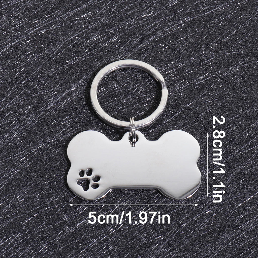 Personalized Bone-Shaped Dog ID Tag