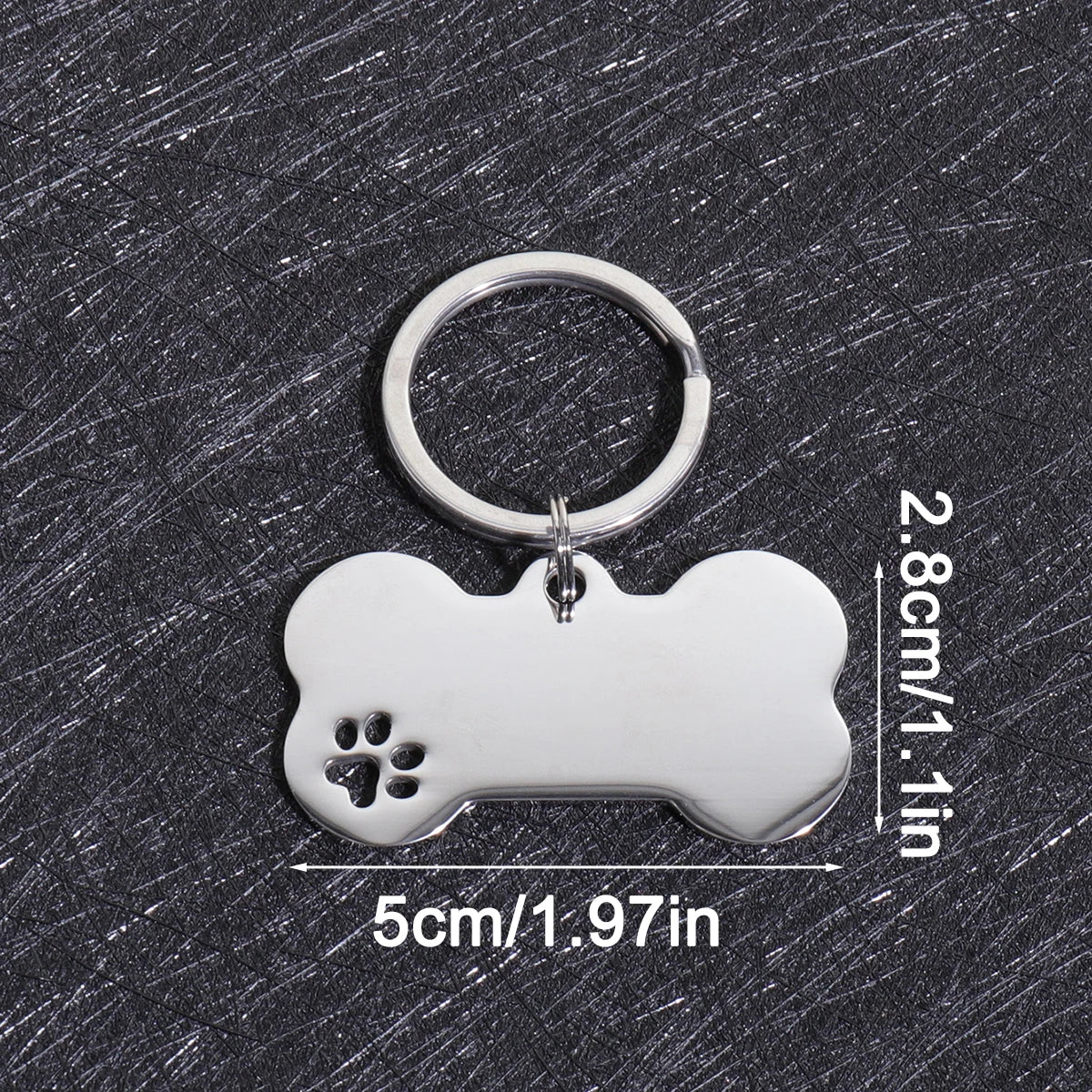 Personalized Bone-Shaped Dog ID Tag