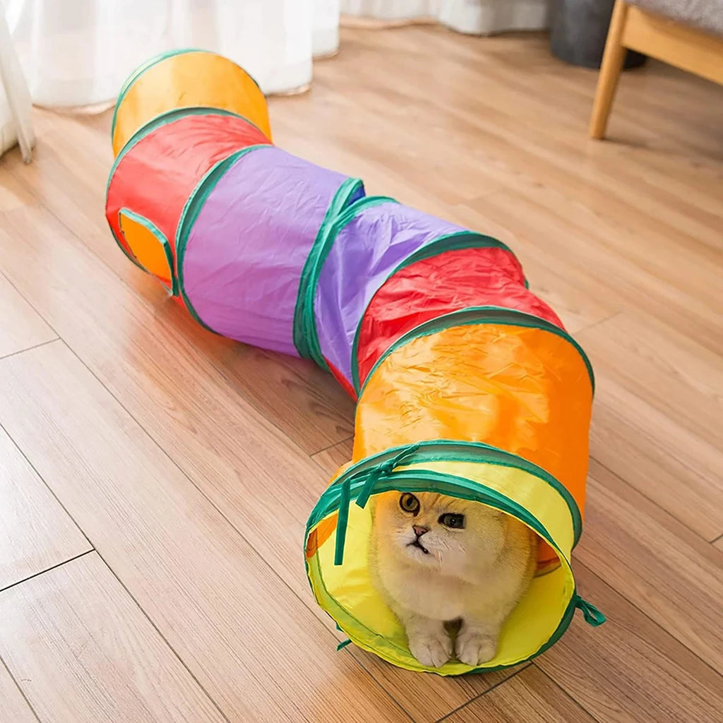 Foldable Cat Play Tunnel