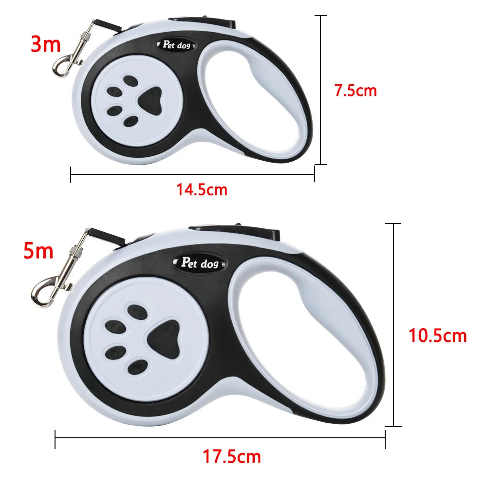 Retractable Dog Leash — 3 m and 5 m