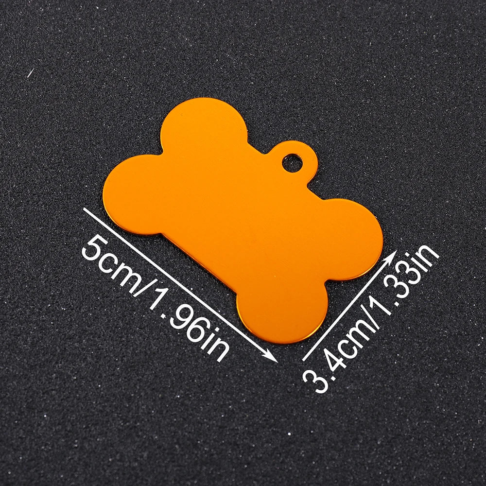 Personalized Bone-Shaped Dog ID Tag